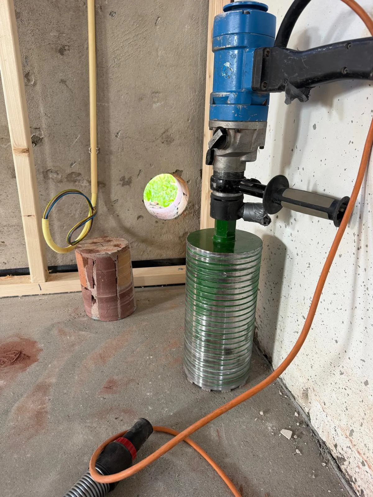 Bora afzuiging gat boren — 160mm kernboring voor Bora kookplaat